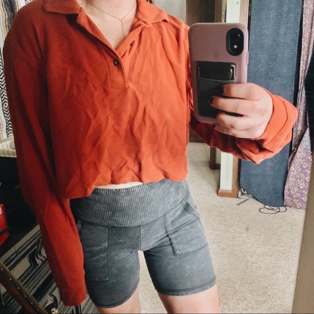 Rust crop top